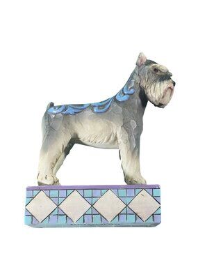 Jim Shore Schnauzer Figurine Maggie Heartwood Creek Handcrafted 2011 Dog